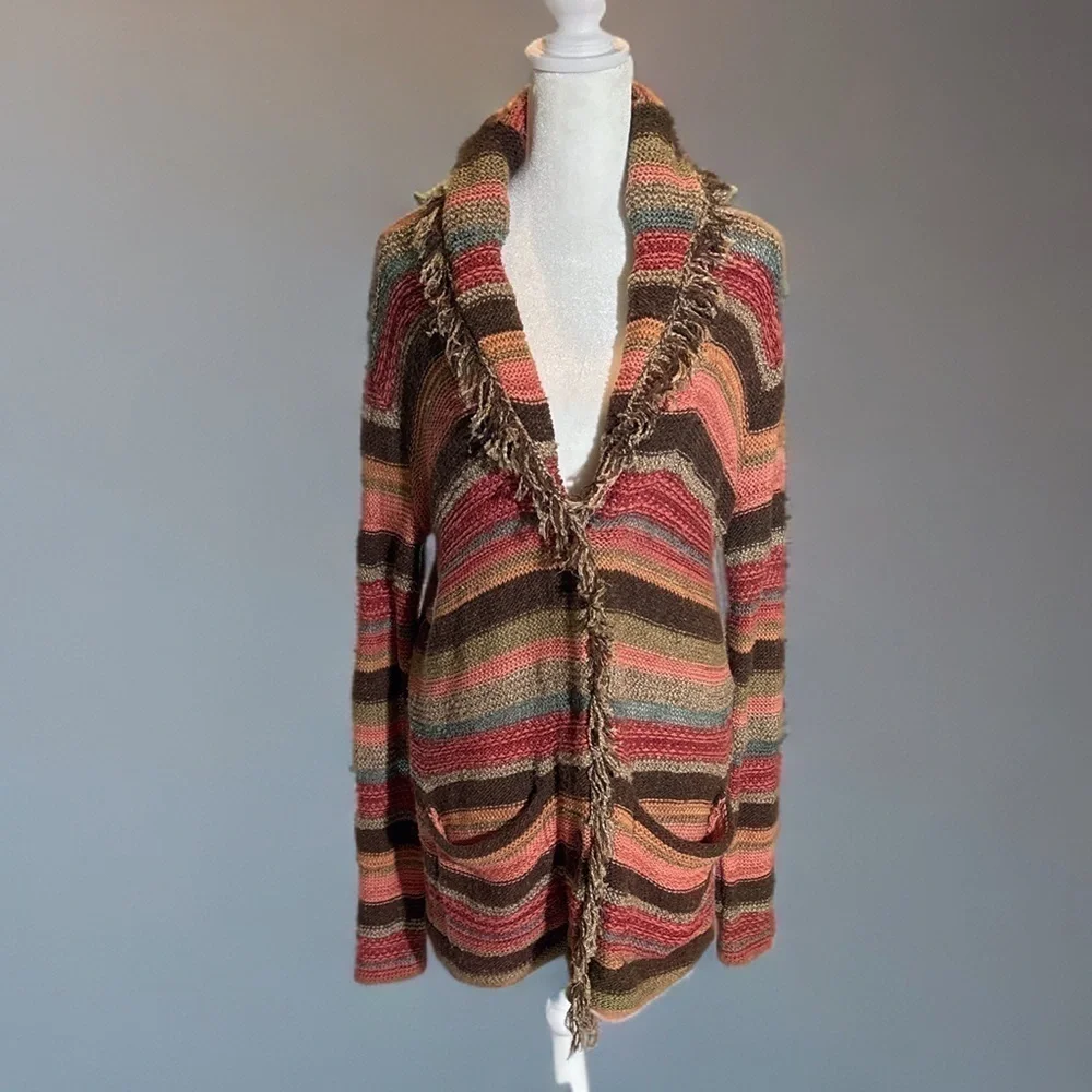 Exquisite Ralph Lauren Denim and Supply Multicolor Fringe Cardigan 💋 - Picture 11 of 11
